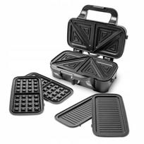 Sumuštinių keptuvė Raven ES011 3in1, 1200W, vaflių ir panini grilis