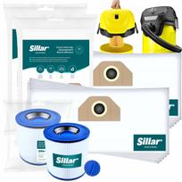 Dulkių siurblio maišeliai ir plaunamas filtras Karcher WD2, WD3, KWD, WD3.200, MV3, 10 vnt.