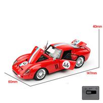 1/32 Ferrari 250 GTO Supercar Alloy Car Model Sound and Light Pull Back Children's Toy Collectibles Birthday Gift raudona