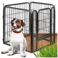 Gyvūnų metalinis aptvaras PLAYPEN, 4 segmentai, 80 cm