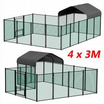Šunų aptvaras 4x3 m, cinkuoti vamzdžiai, pagaminta Lenkijoje