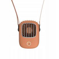 Nešiojamas rankinis ventiliatorius Halter, tylus, pakabinamas, USB, oranžinis