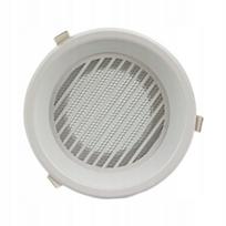 Lubų ventiliacijos grotelės su aliuminio filtru, baltos