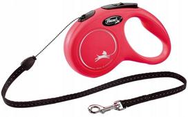 Automatinis pavadėlis šunims Flexi New Classic, 5 m, raudonas