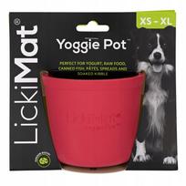 Šunų ir kačių laižymo kilimėlis LickiMat YOGGIE POT, 9,5×9 cm, antistresinis