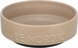 Keraminis šuns dubenėlis TRIXIE BE NORDIC, 0,5 l, su guma, taupe, 16 cm
