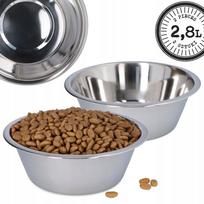 Nerūdijančio plieno dubenėlių rinkinys PSA BOWL, 2 x 2,8 l, 28 cm, tinkami indaplovei