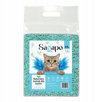 Kačių kraikas SAGAPO Organic Super Clumping Tofu, kūdikių pudros kvapas, 2,5 kg