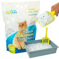 Silikoninis kačių kraikas AlleZoo, be dulkių, 3,8 l