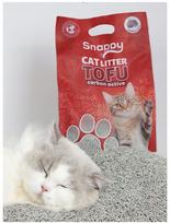 Katėms skirtos tofu kraikas su aktyvuota anglimi SNAPPY, 2,5 kg