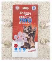 Kačių kraikas SNAPPY, tofu pagrindu, 2,5 kg, greitai sugeriantis kvapus