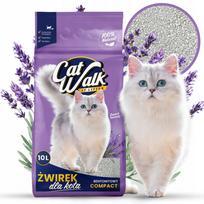 Kraikas katėms CatWalk Compact, bentonitinis, 10 l, su levandų kvapu, susiformuojantis į gumulėlius