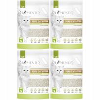 Ekologiškos kraikas katėms DIAMENTIQ Tofu, susiformuojantis, 4 x 4 kg, Matcha