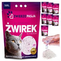 Katinų kraikas ZWIERZOPASJA, silikoninis, bekvapis, 8 x 3,8 l