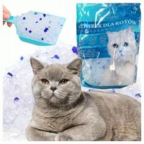 Silikoninis kraikas katėms, 1,5 kg, bekvapis, be dulkių, 3,8 l