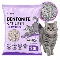 Katinų kraikas su levandų kvapu, 20 l, gumuluojantis, bekvapis, natūralus