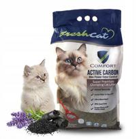 Kačių kraikas Fresh Cat, natūralus bentonitinis, be dulkių, su anglimi, 10 l