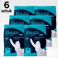 Kačių silikoninis kraikas „Delfinek“, bekvapis, nedulkantis, 6 x 5 L