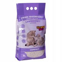 Kačių kraikas Strong Pets, bentonitinis, levandų kvapo, 5 l, gerai sušokantis