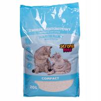 Kraikas katėms, baltas, susiformuojantis, Bentonitinis, 20 l