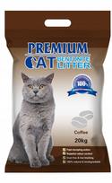 Katinų bentonito kraikas su kavos aromatu COFFEE FOR CAT, 20 kg