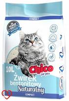 Bentonitinės kačių kraikas CHICO, 10 l, natūralus