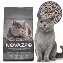 Bentonito kraikas katėms, 20 l, bekvapis, susiformuojantis gabalėliais, nedulkantis