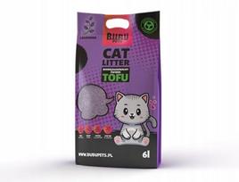 Kačių kraikas BUBU PETS, tofu pagrindu, 2,5 kg / 6 l, su levandų kvapu, biologiškai skaidus