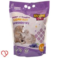 Kačių kraikas STRONG PETS, silikoninis, su levandų kvapu, 3,8 l