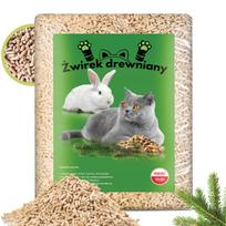 Medžio granulės katėms, triušiams, jūrų kiaulytėms, 15 kg