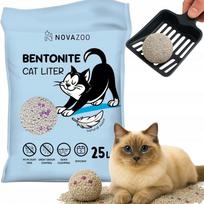 Kačių kraikas BENTONITE, 25 l, bekvapis, susiformuojantis, be dulkių, natūralus