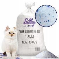 Silikoninis kraikas katėms, be dulkių, 13 kg, stambios granulės 1–8 mm