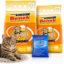 Katinų kraikas Benek Economic, 20 l, susiformuojantis, bentonitinis