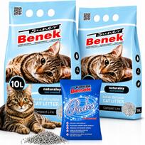 Bentonitinis kačių kraikas BENEK Compact, 20 l, susiformuojantis, natūralus