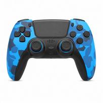 Belaidis Bluetooth žaidimų pultelis, suderinamas su PS4, PC, Android ir iOS, su vibracija, Touch Pad, judesio jutikliu ir programuojamais galiniais mygtukais (T-411)