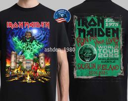 Iron Maiden pasaulinio turo išskirtinis – Dublinas, Airija, 2025 m. birželio 25 d., RuTshirt unisex marškinėliai M