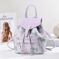 Women's Convertible Shoulder Backpack 21x13x26cm violetinė