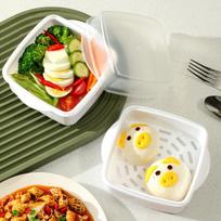 Plastic Steamer Microwave Oven Special Steamer With Lid Cookware Steamer Household Steamed Buns Vegetables Kitchen Cooking Tools 1 set