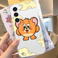 Cute Jerry And Tom-S Phone Case For Samsung Galaxy Transparent Cover A52 A12 A51 S21 Edge S22ULTRA S23 S24 S20LITE Plus Ultra A514G