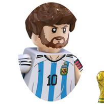 Pasaulio futbolo žvaigždžių konstravimo kaladėlės Minifigūrėlės Rinkinys Futbolininkai Surinkimo kaladėlės Veiksmo figūrėlės Modelis Žaislai Gimtadienio dovana