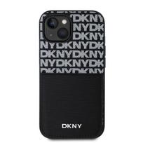 DKNY – DKNY PU odos dėklas su pasikartojančiu raštu, kortelių kišenėmis, skirtas iPhone 14, juodas