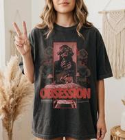 Obsession filmas 2026 marškinėliai, gotiški siaubo grafiniai marškinėliai L