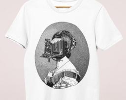 Vintage Camera Graphic Tee: Steampunk Style Bella Canvas Shirt 4XL