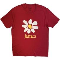James Daisy Logo Red Official T-Shirt Mens 4XL white