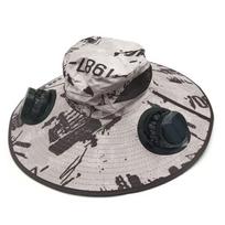 Solar Fan Fisherman Hat with USB Charging