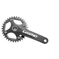 SeeMore BCD104 32T-38T Chainrings 170mm Crank Hollow Square Bicycle Crankwheel for MTB & BMX/Cruisers Crankset Steel šviesiai pilka spalva