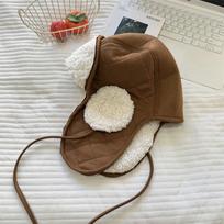 Winter Lamb Wool Lei Feng Hat for Men and Women, Thickened and Warm, Suede Ear Protection, Cold-Proof Ski Hat kupranugaris