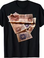 Retro 80s 90s Food Stamp Gangster T-Shirt | Vintage Freebie Design, Soft Breatha XXL