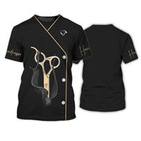 New Barber Hairdresser 3D Print T-shirts Women Uniform Streetwear Workwear T Shirt Harajuku Oversized Tops Tees Unisex Clothing S