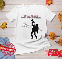 Men's and Women's T-shirts Bryan Adams Waking Up The Neighbours T-Shirt S-3XL Q0967 XXXXL